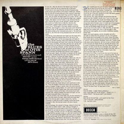 Otis Spann : The Blues Of Otis Spann (LP, Album, Mono)