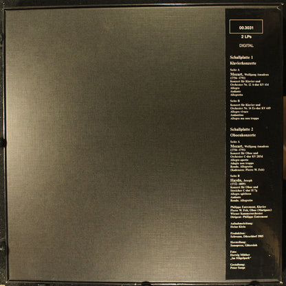 Wiener Kammerorchester, Philippe Entremont, Pierre W. Feit : Wiener Konzert, Musik auf Villa Hügel (2xLP + Box)