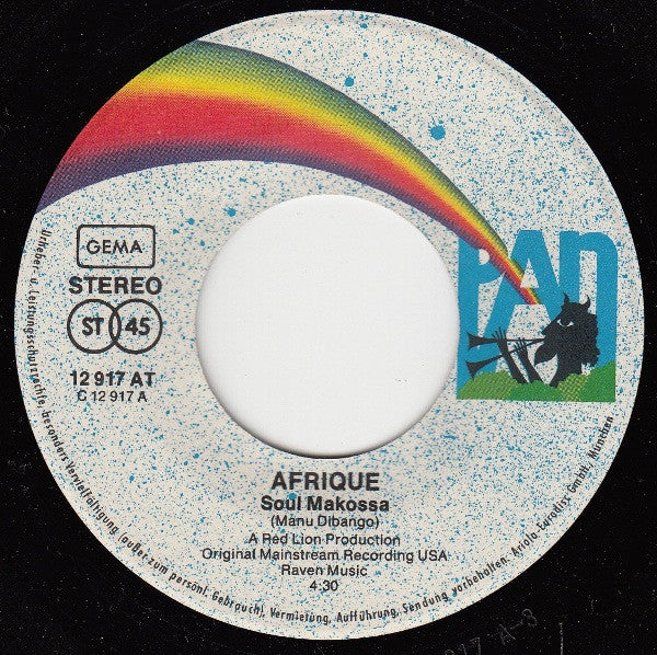 Afrique : Soul Makossa (7", Single)