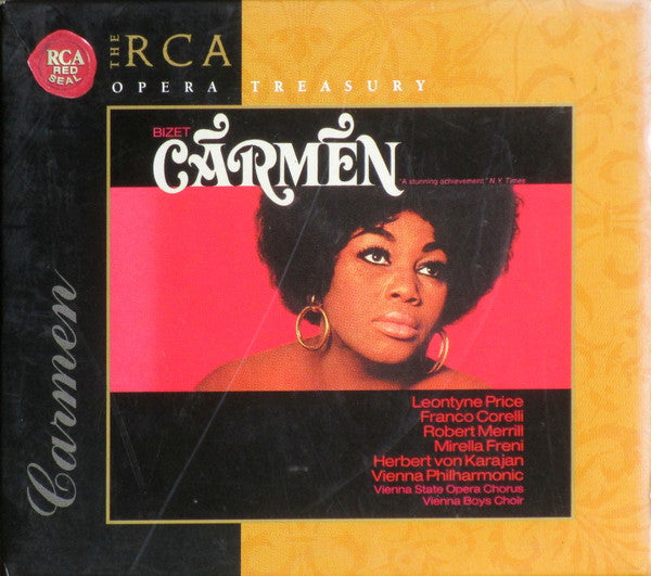 Georges Bizet, Leontyne Price, Franco Corelli, Robert Merrill, Mirella Freni, Herbert Von Karajan, Wiener Philharmoniker, Wiener Staatsopernchor, Die Wiener Sängerknaben : Carmen (3xCD, Album, RE, RM + Box)