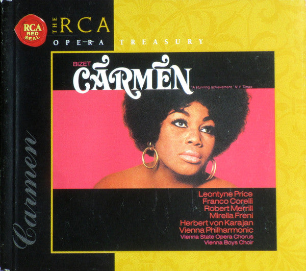 Georges Bizet, Leontyne Price, Franco Corelli, Robert Merrill, Mirella Freni, Herbert Von Karajan, Wiener Philharmoniker, Wiener Staatsopernchor, Die Wiener Sängerknaben : Carmen (3xCD, Album, RE, RM + Box)