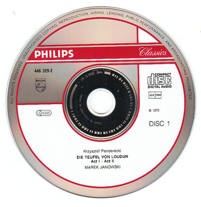 Krzysztof Penderecki : Penderecki - Die Teufel von Loudun - Janowski (2xCD, RE, RM)