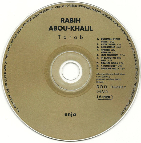 Rabih Abou-Khalil : Tarab (CD, Album)