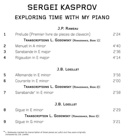 Sergei Kasprov : Exploring Time With My Piano (CD, Album)