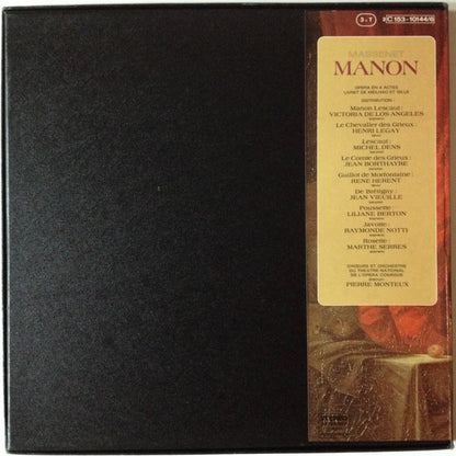 Jules Massenet, Victoria De Los Angeles, Orchestre Du Théâtre National De L'Opéra-Comique : Manon (3xLP + Box, RE)