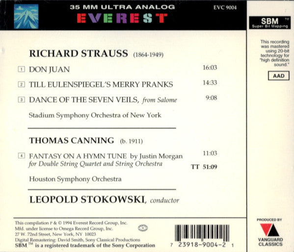 Leopold Stokowski : Stokowski Conducts  (CD, Comp, RM)