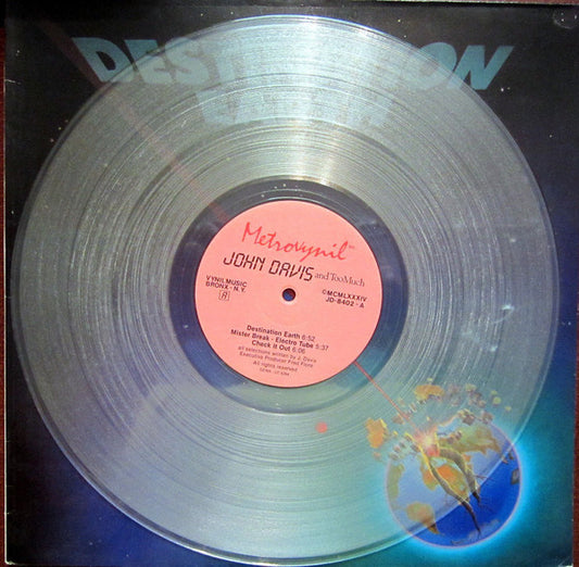 John Davis & Too Much : Destination Earth (LP, Album, Cle)