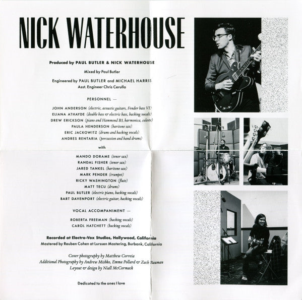 Nick Waterhouse (2) : Nick Waterhouse (CD, Album, Car)