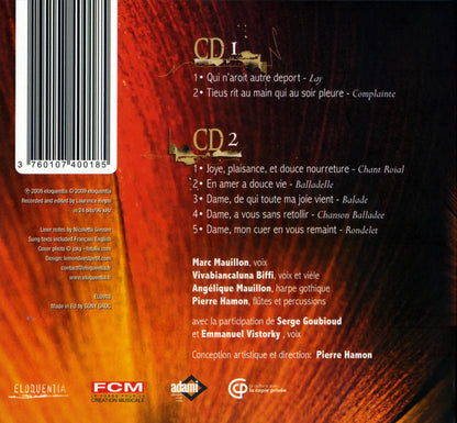 Guillaume de Machaut, Marc Mauillon, Pierre Hamon : Le Remède De Fortune (2xCD)