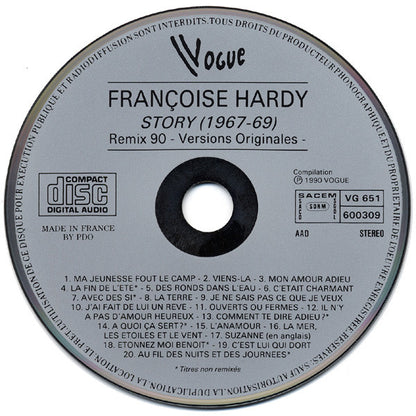 Françoise Hardy : Story 1967-69 Remix 90 Versions Originales (CD, Comp)