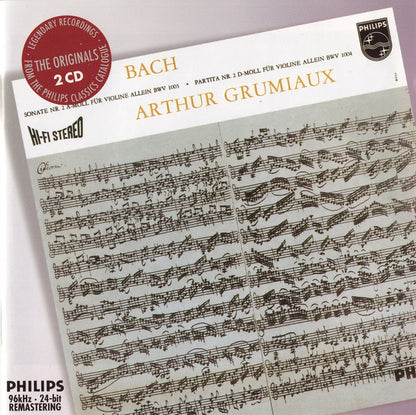 Bach*, Arthur Grumiaux : Sonatas & Partitas (2xCD, Comp, RE, RM)
