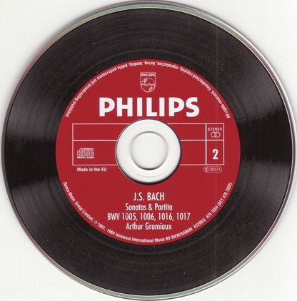 Bach*, Arthur Grumiaux : Sonatas & Partitas (2xCD, Comp, RE, RM)