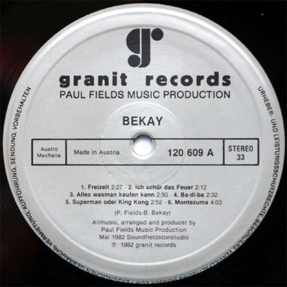 Bekay (3) : Bekay (LP, Album)