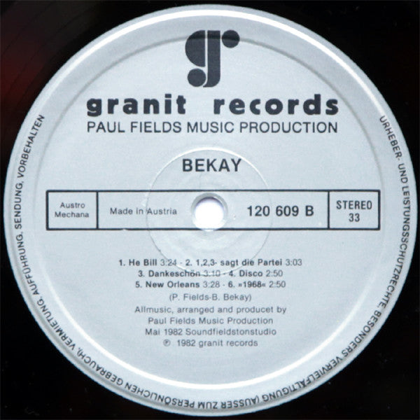 Bekay (3) : Bekay (LP, Album)