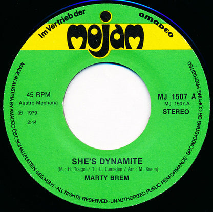 Marty Brem : She's Dynamite (7", Single)