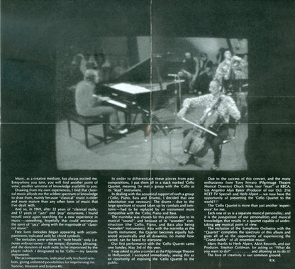 Roger Kellaway : The Roger Kellaway Cello Quartet (CD, Album, Ltd, RE, RM)