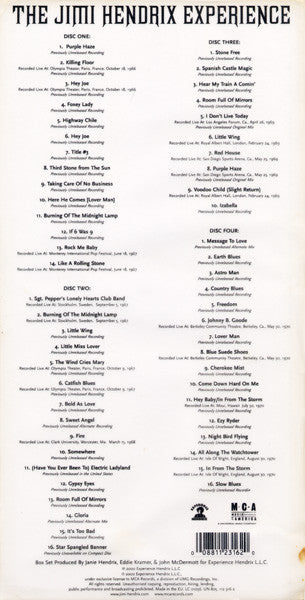 The Jimi Hendrix Experience : The Jimi Hendrix Experience (4xCD, RM + Box, Comp, Vel)