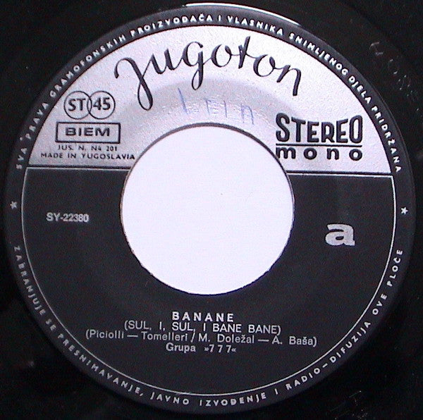 777 (4) : Banane (7", Single)