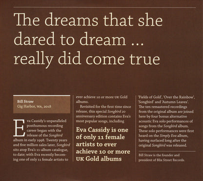 Eva Cassidy : Songbird 20 (CD, Comp, RE, RM)