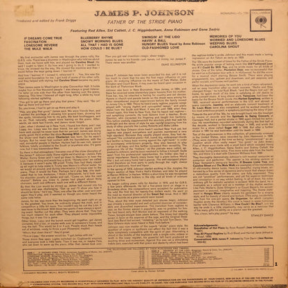 James Price Johnson : Father Of The Stride Piano (LP, Mono)