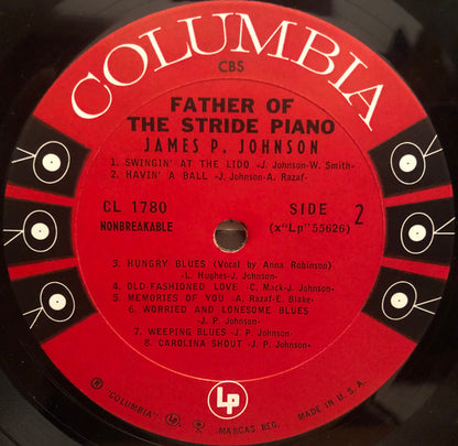 James Price Johnson : Father Of The Stride Piano (LP, Mono)