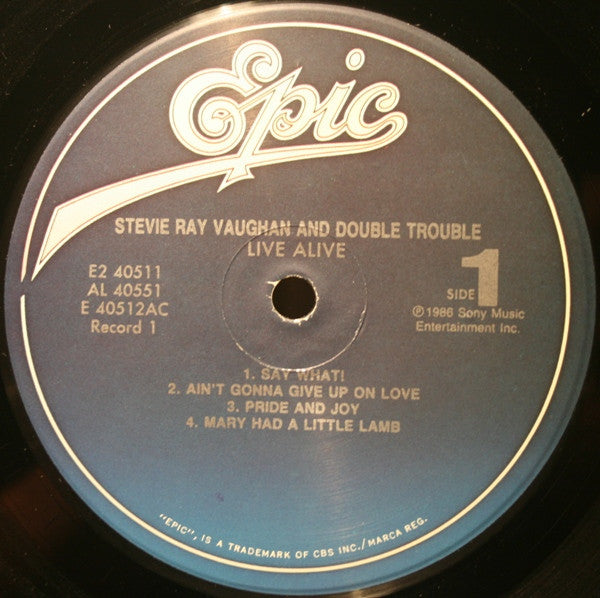 Stevie Ray Vaughan & Double Trouble : Live Alive (2xLP, Album, RE)