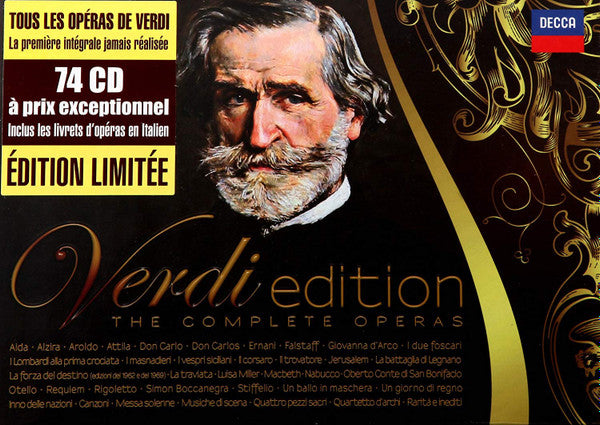 Giuseppe Verdi : Verdi Edition - The Complete Operas (74xCD, Comp)