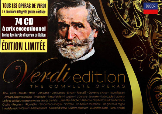Giuseppe Verdi : Verdi Edition - The Complete Operas (74xCD, Comp)