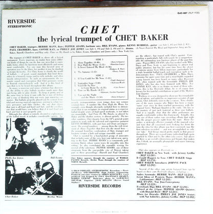 Chet Baker : Chet (LP, Album, RE)