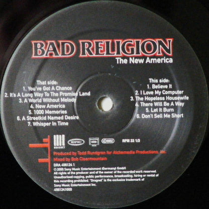 Bad Religion : The New America (LP, Album)