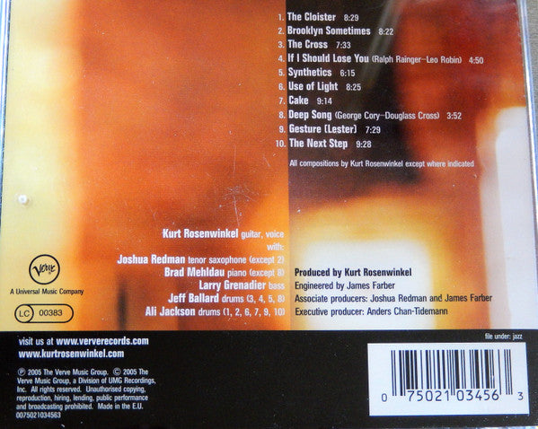 Kurt Rosenwinkel : Deep Song (CD, Album)
