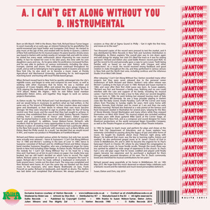 Vance And Suzzanne : I Can't Get Along Without You (12", RE)