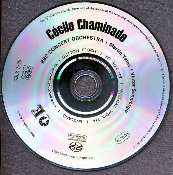 Cécile Chaminade, BBC Concert Orchestra : Callirhoë: Ballet Symphonique - Concertstück For Piano And Orchestra (SACD, Hybrid, Multichannel, Album, Quad)