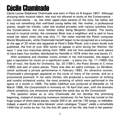 Cécile Chaminade, BBC Concert Orchestra : Callirhoë: Ballet Symphonique - Concertstück For Piano And Orchestra (SACD, Hybrid, Multichannel, Album, Quad)