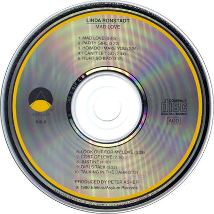 Linda Ronstadt : Mad Love (CD, Album, RE, Spe)