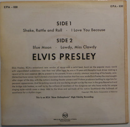Elvis Presley : Shake Rattle And Roll (7", EP)