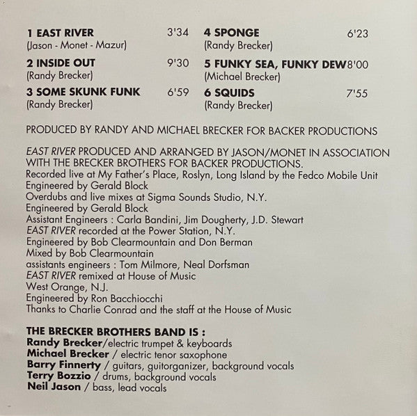 The Brecker Brothers : Heavy Metal Be-Bop (CD, Album, RE)