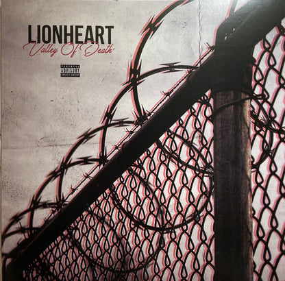Lionheart (10) : Valley Of Death (LP, Album, Whi)