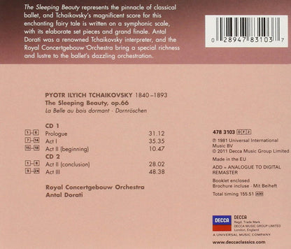 Pyotr Ilyich Tchaikovsky - Concertgebouworkest, Antal Dorati : The Sleeping Beauty (2xCD, Album, RE, RM)