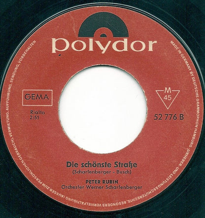 Peter Rubin : Der Zug Nach Sunny Hill / Die Schönste Straße (7", Single, Mono)