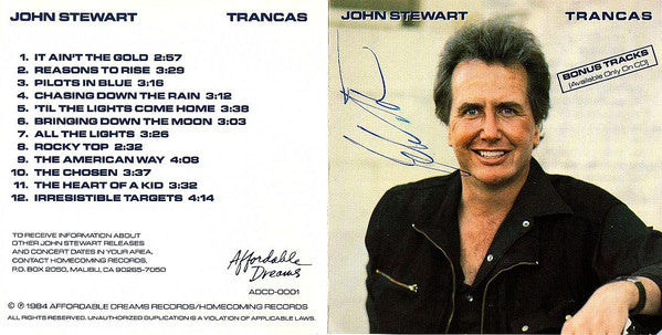 John Stewart (2) : Trancas (CD, Album)
