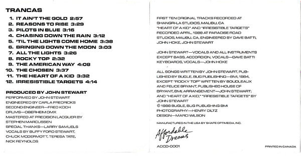 John Stewart (2) : Trancas (CD, Album)