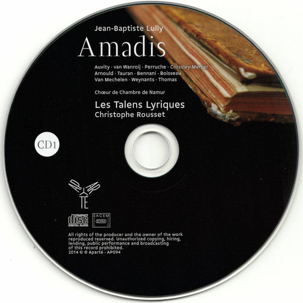 Jean-Baptiste Lully – Les Talens Lyriques, Christophe Rousset : Amadis (3xCD, Album, Ltd, Num)