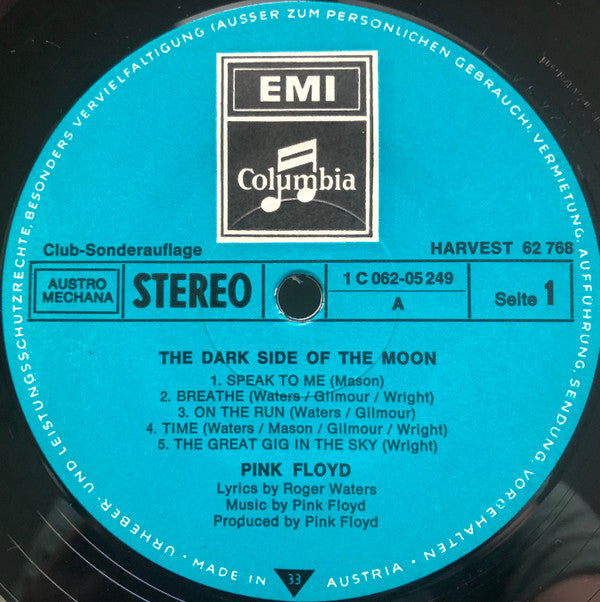 Pink Floyd : The Dark Side Of The Moon (LP, Album, Club, Gat)