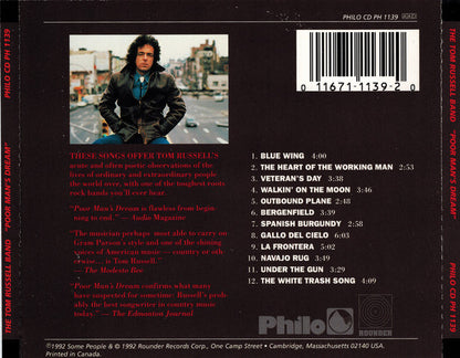 The Tom Russell Band : Poor Man's Dream (CD, Album, RP)