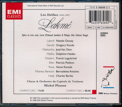 Léo Delibes / Natalie Dessay, Gregory Kunde, José van Dam, Chœur Du Capitole De Toulouse & Orchestre National Du Capitole De Toulouse, Michel Plasson : Lakmé (2xCD, RE)