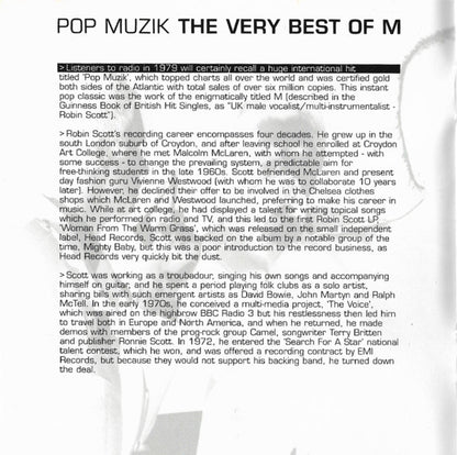 M (2) : Pop Muzik: The Very Best Of M (CD, Comp)