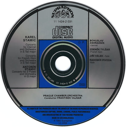 Carl Stamitz, Anton Stamitz, Prague Chamber Orchestra, František Vajnar : Stamic Family Concertos (CD, Album)