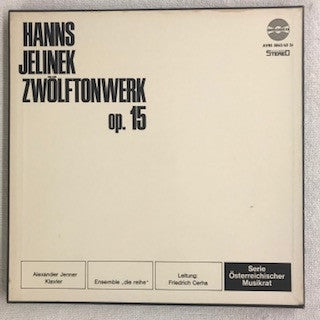 Hanns Jelinek : Zwölftonwerk op. 15 (2xLP + Box)