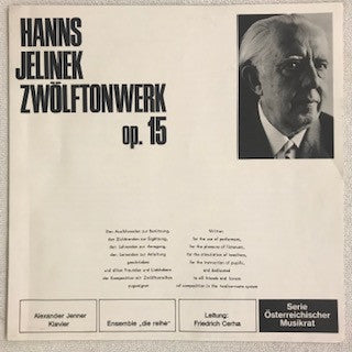 Hanns Jelinek : Zwölftonwerk op. 15 (2xLP + Box)